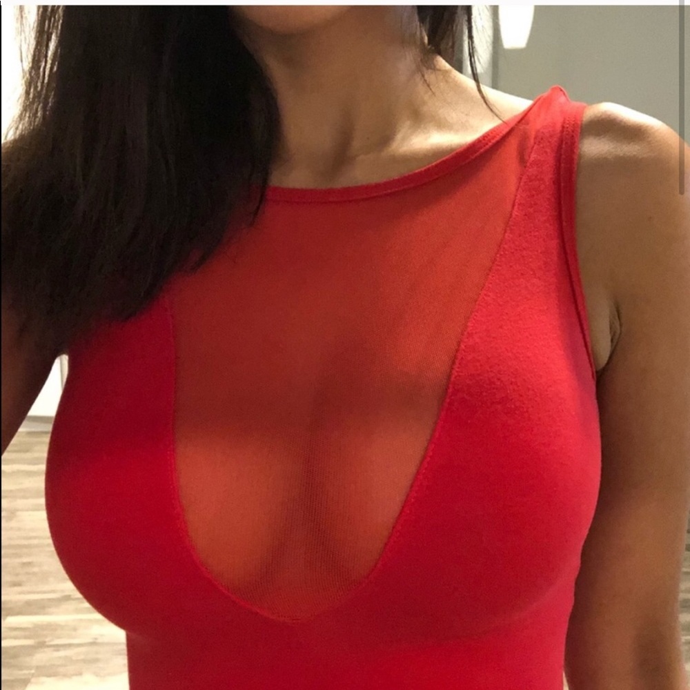 American Apparel Red Night Out Dress ❤️
